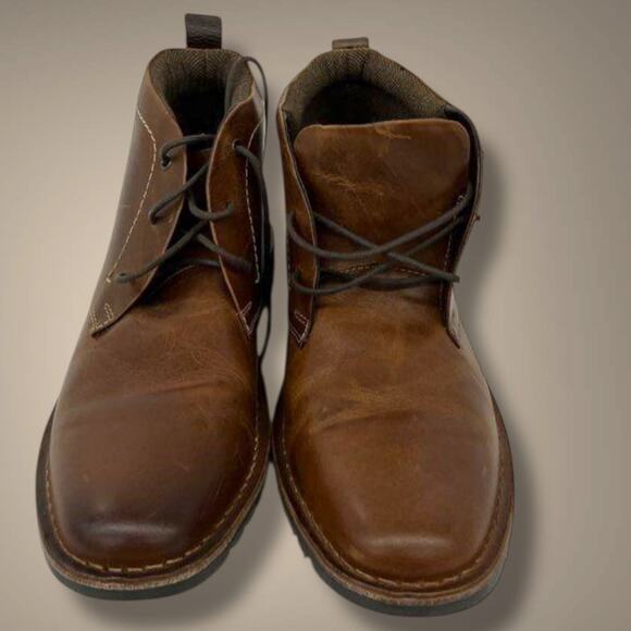 Men\'s Size 10.5 CROWN VINTAGE Renton Tan Brown Leather Chukka Boots main image 8